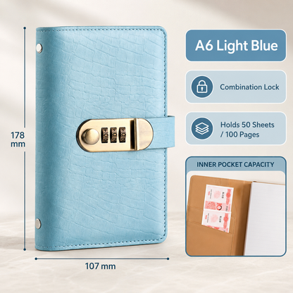 🔥 49% OFF – Lockable A6 Savings Notebook with 3-Digit Combination Lock 💰