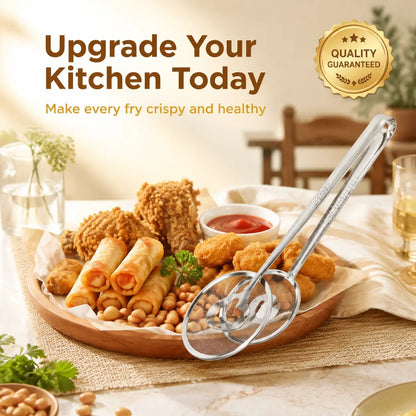 🍟✨ Fry & Drain Kitchen Tongs – Grab, Strain & Serve with One Handy Tool