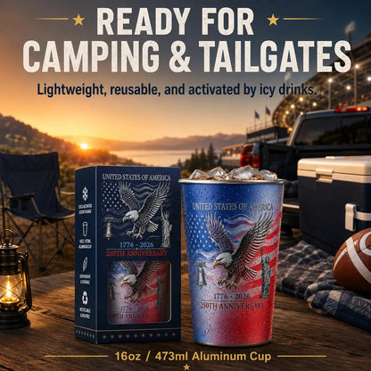 🔥LAST DAY 70% OFF🦅 Pour Ice-Cold Beer | USA 250th Anniversary Color Changing Cup 🎉