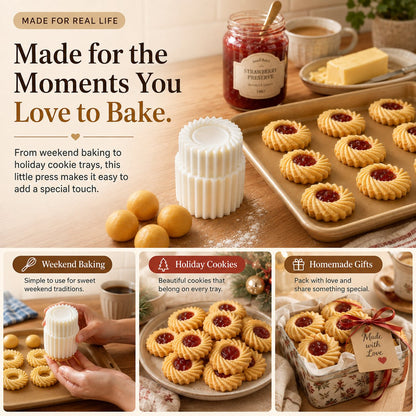 🍪Fluted Jam Cookie Press