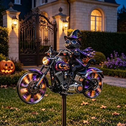 🔥HALLOWEEN MOTORCYCLE-THEMED GARDEN WINDMILL