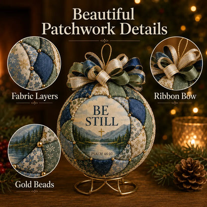 ❤️Beginner-Friendly🎄Christmas Faith Patchwork Ornament DIY Kit