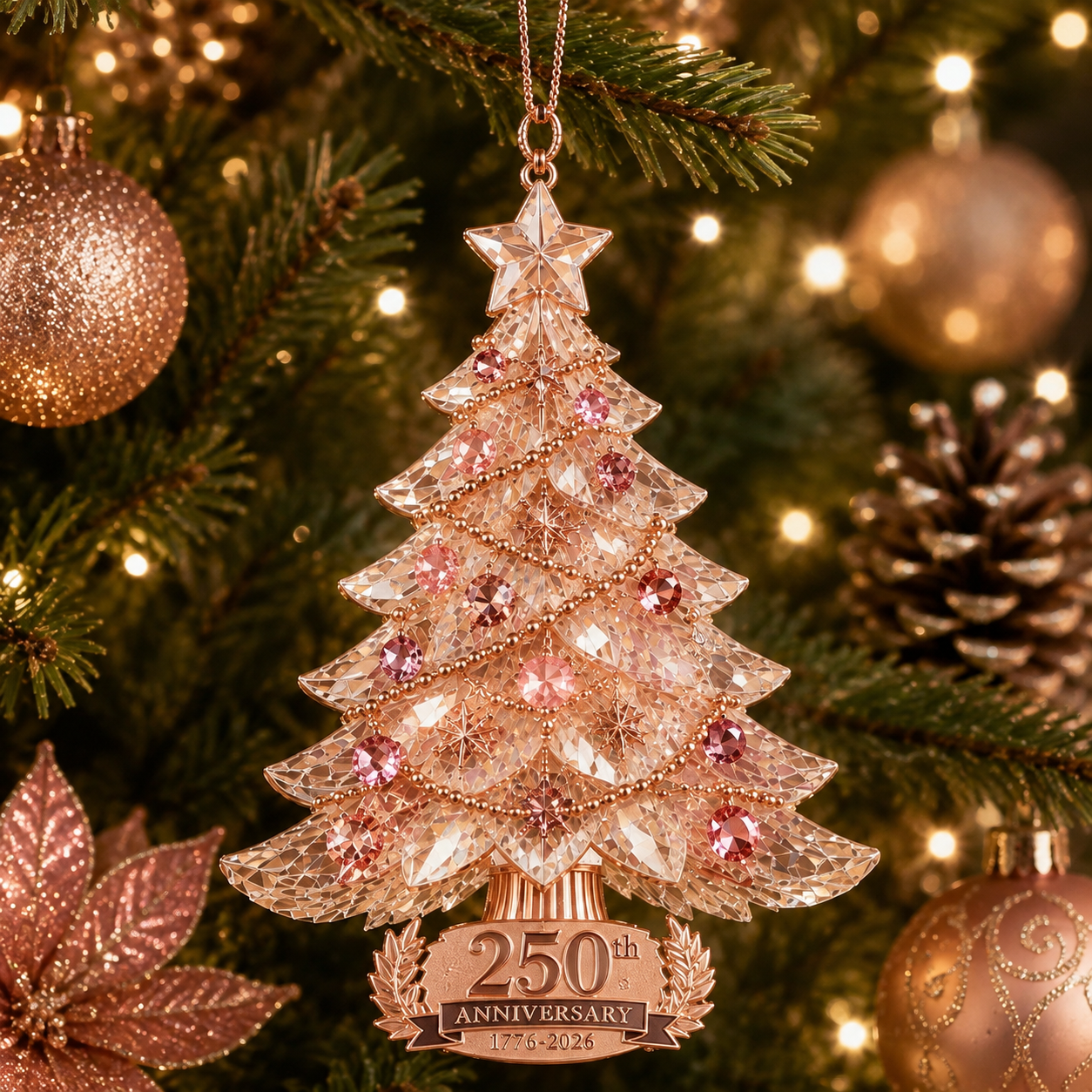 🔥Last 30pcs✨⏰ Limited anniversary edition✨49% OFF!🔥250th Anniversary Crystal Christmas Tree