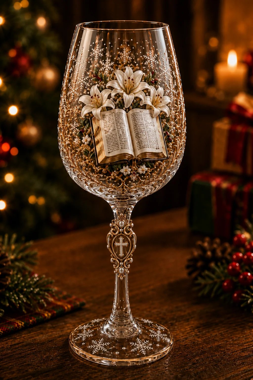 🎁✝️Faith & Grace  Christian Wine Glass Set - The Perfect Gift for Someone Who Loves Jesus 🎁