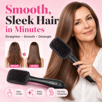 💎 3-in-1 Smoothing Straightening Brush
