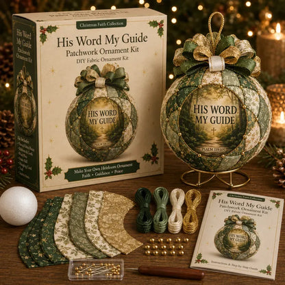 ❤️Beginner-Friendly🎄Christmas Faith Patchwork Ornament DIY Kit