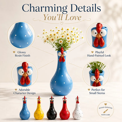 Cluck & Bloom™ Whimsical Chicken Flower Vase