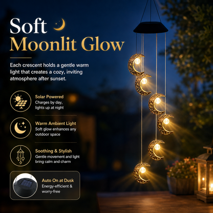 🌙Moonlit Reverie Solar Wind Chime