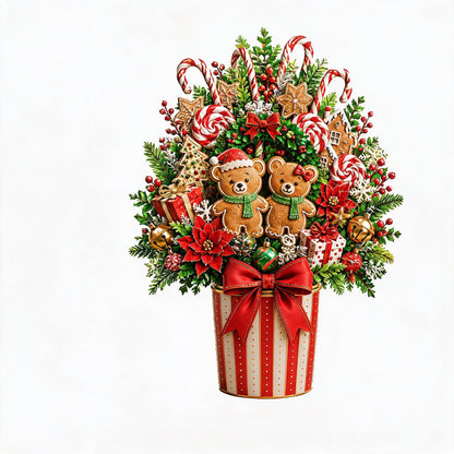 🌲 Pop-Up Christmas Tree Card ✨ Turns Into Freestanding Festive Table Decor