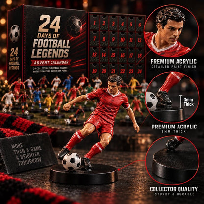 24 Days of Football Legends Advent Calendar | 24 Collectible Player Figures