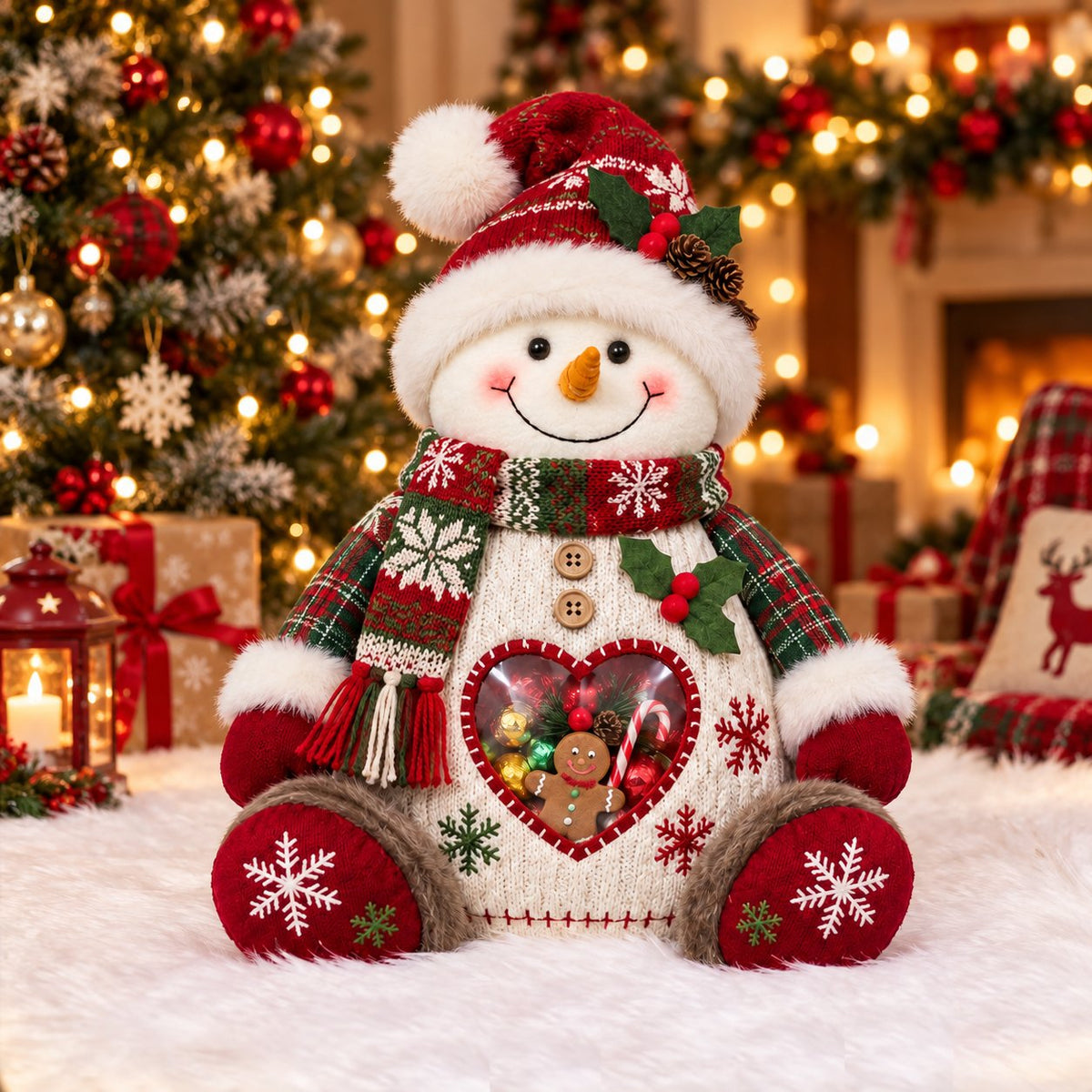 🎅 Refillable Christmas Figurine Treat Holder