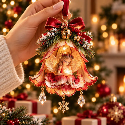 ⏳ Last Day 49% OFF – 🧚 Enchanted Fairy Bell Christmas Ornament™ | 7 Light-Up Floral Designs with Warm LED Glow & Crystal Charms ✨
