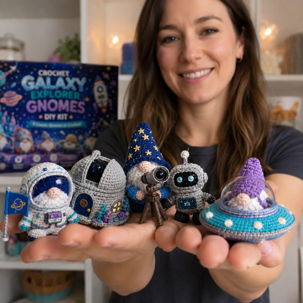 🧶💕 Cozy Gnome Crochet Starter Kit – All-in-One DIY Set with Video Guidance