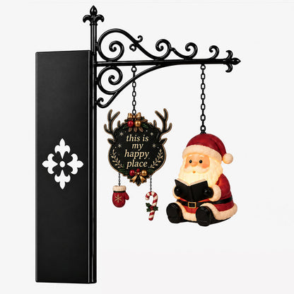 📚🎄 Cozy Christmas Shelf Glow – Hanging Holiday Character Reading Nook Light
