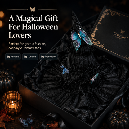 One Hat, Endless Magic – Enchanted Butterfly Witch Hat for Moms & Little Witches
