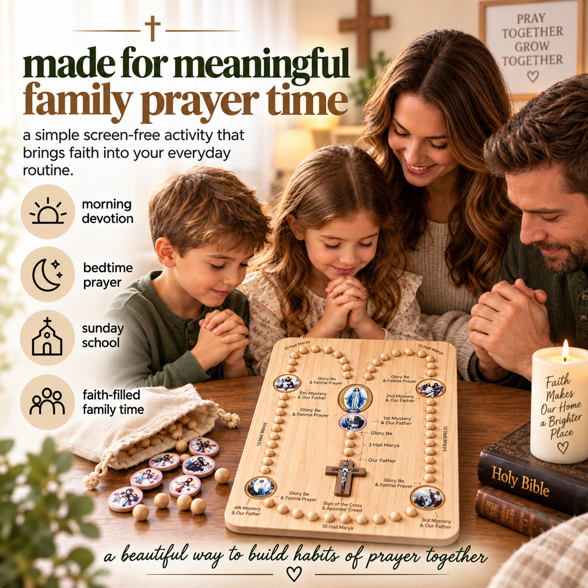 Catholic family prayer time