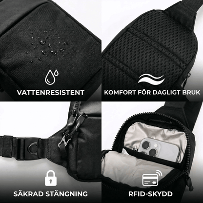 🛡️ Travel Sling Bag – Discreet Secure Sling Pack Keeps Valuables Safe