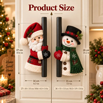 ☃️🎅Christmas Santa & Snowman Handle Huggers – Set of 2
