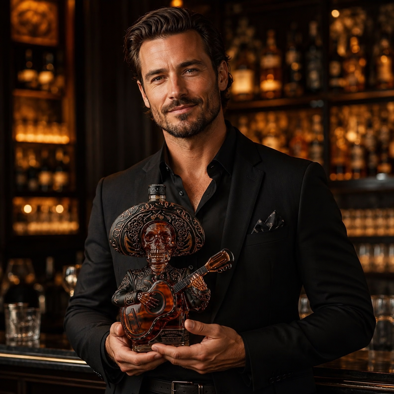🥃 Limited-Time 50% OFF 💀 Mexican Mariachi Skeleton Decanter
