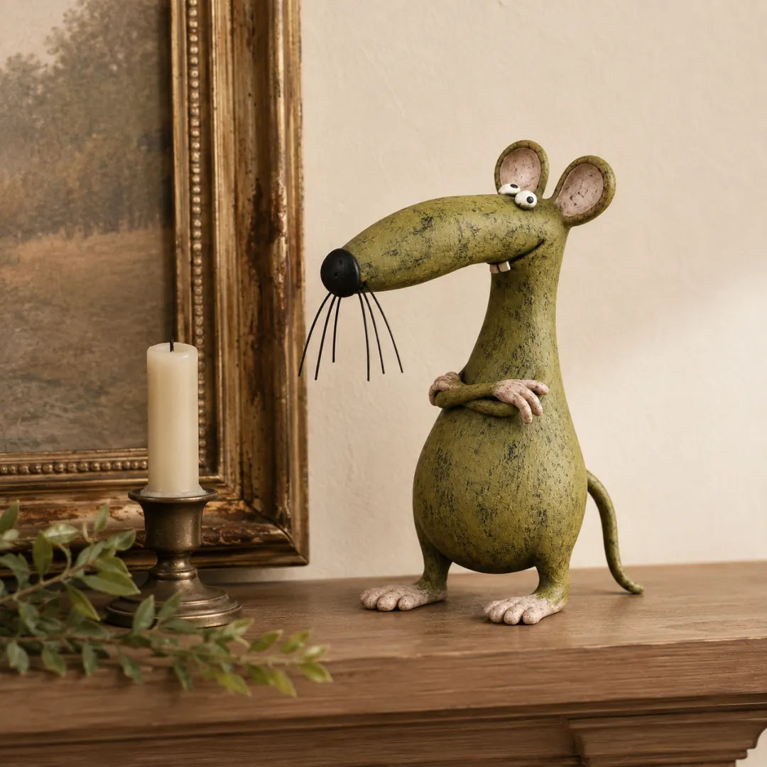 Whimsical Vintage Animal Figurine with Quirky Charm