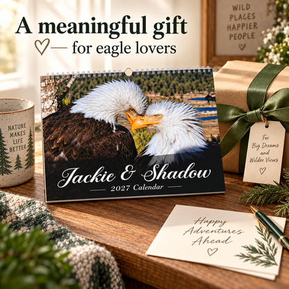 Jackie & Shadow 2027 Bald Eagle Wall Calendar