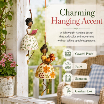 Whimsical Dancing Lady Hanging Ornament