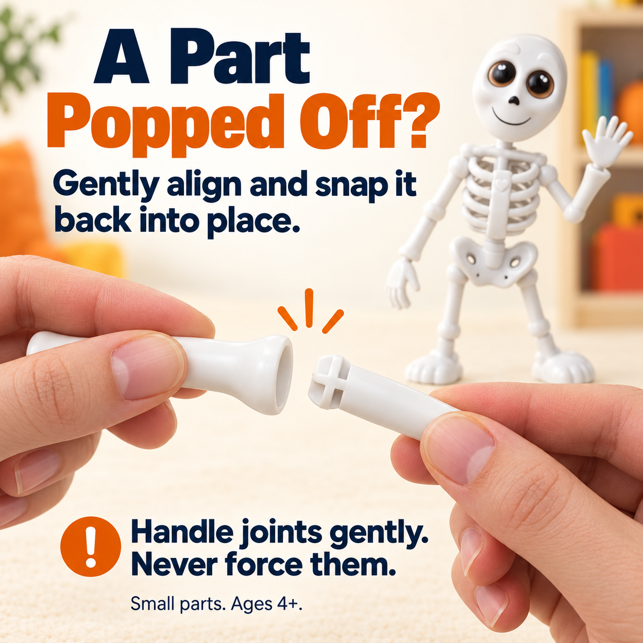 Glow-in-the-Dark Skeleton & Storybook Set for Halloween Family Fun