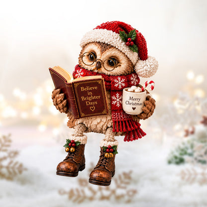 🦉Heartwarming Reading Owl Figurine✨
