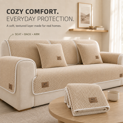 Removable Sofa Cover, Non-Slip Polyester