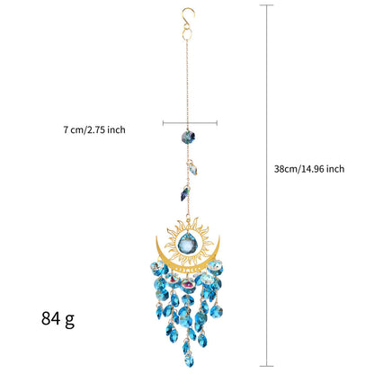 🌈Sunburst Crystal Light Catcher – Handmade Bohemian Style Light Catcher