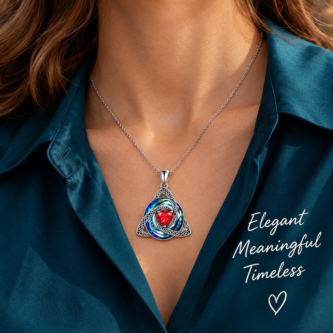 Celtic birthstone necklace everyday style
