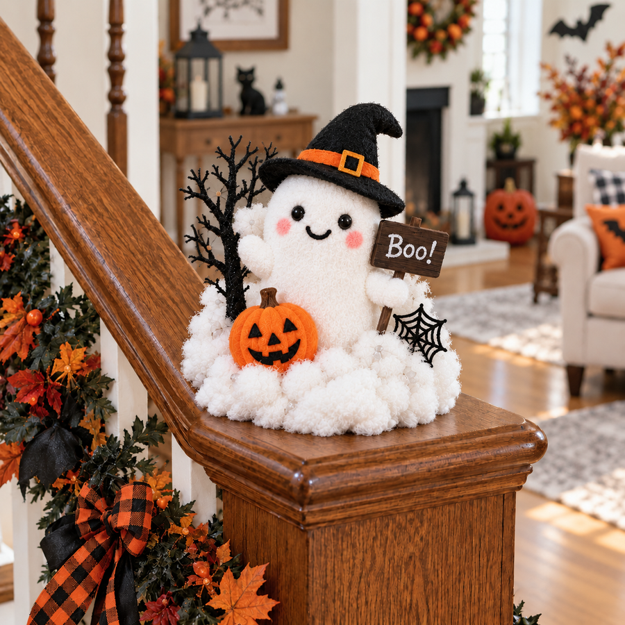 Witchy Boo Halloween ghost decor