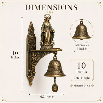 Vintage Virgin Mary Porch Blessing Bell
