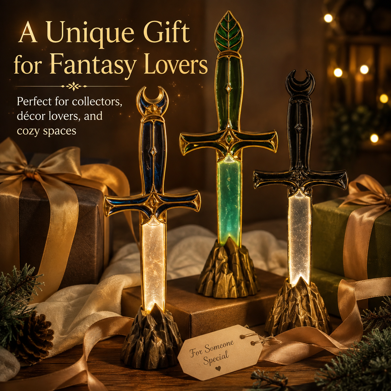 Fantasy sword light gift idea