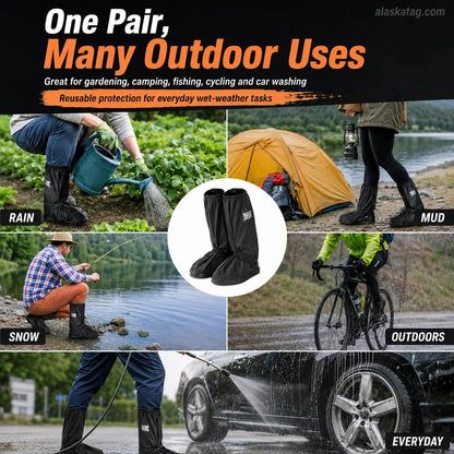 🌧️ Reusable Waterproof Boot Covers for Rain, Mud & Snow