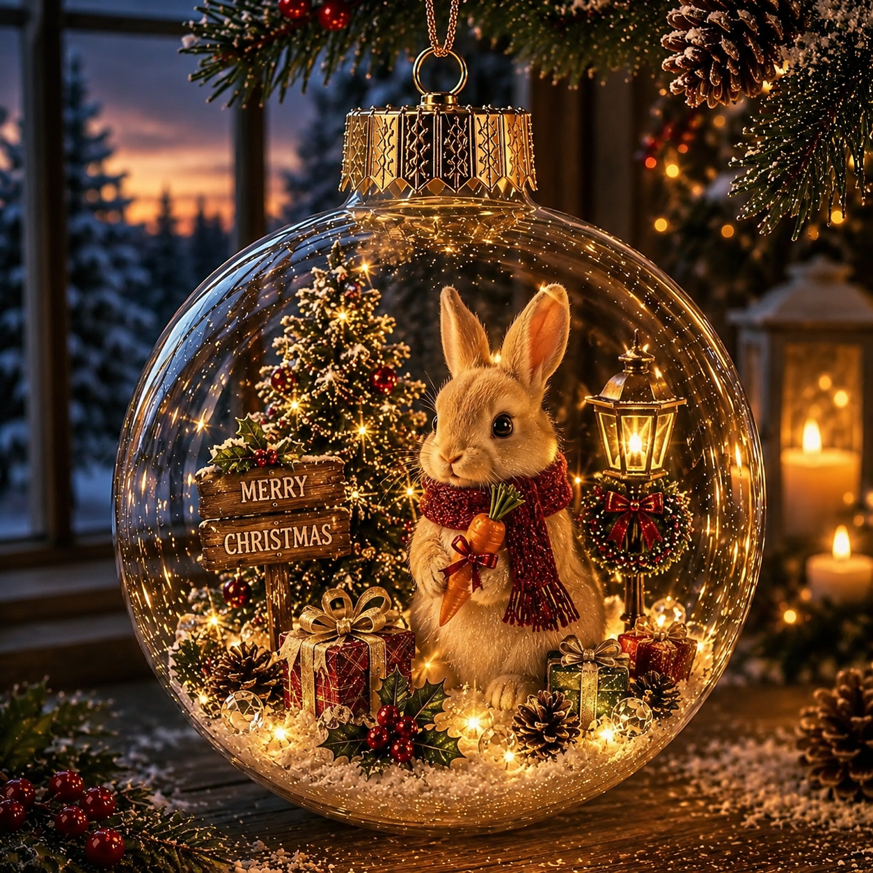 🎁✨ Magical Glass Christmas Ornaments