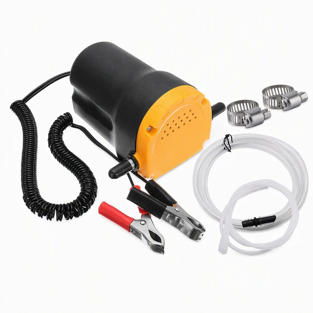 🔧 12V/24V Electric Oil Transfer Pump – Self-Priming Fluid Extractor ⚡