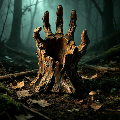 🎃🖐️ Creepy Graveyard Hand Stake – Rustic Halloween Garden & Planter Decor
