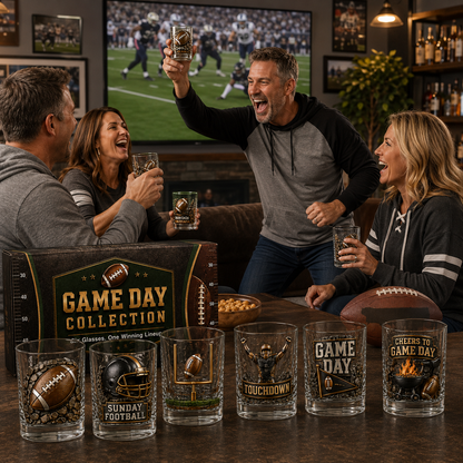 🏈 Game Day 3D Collector Glass Set