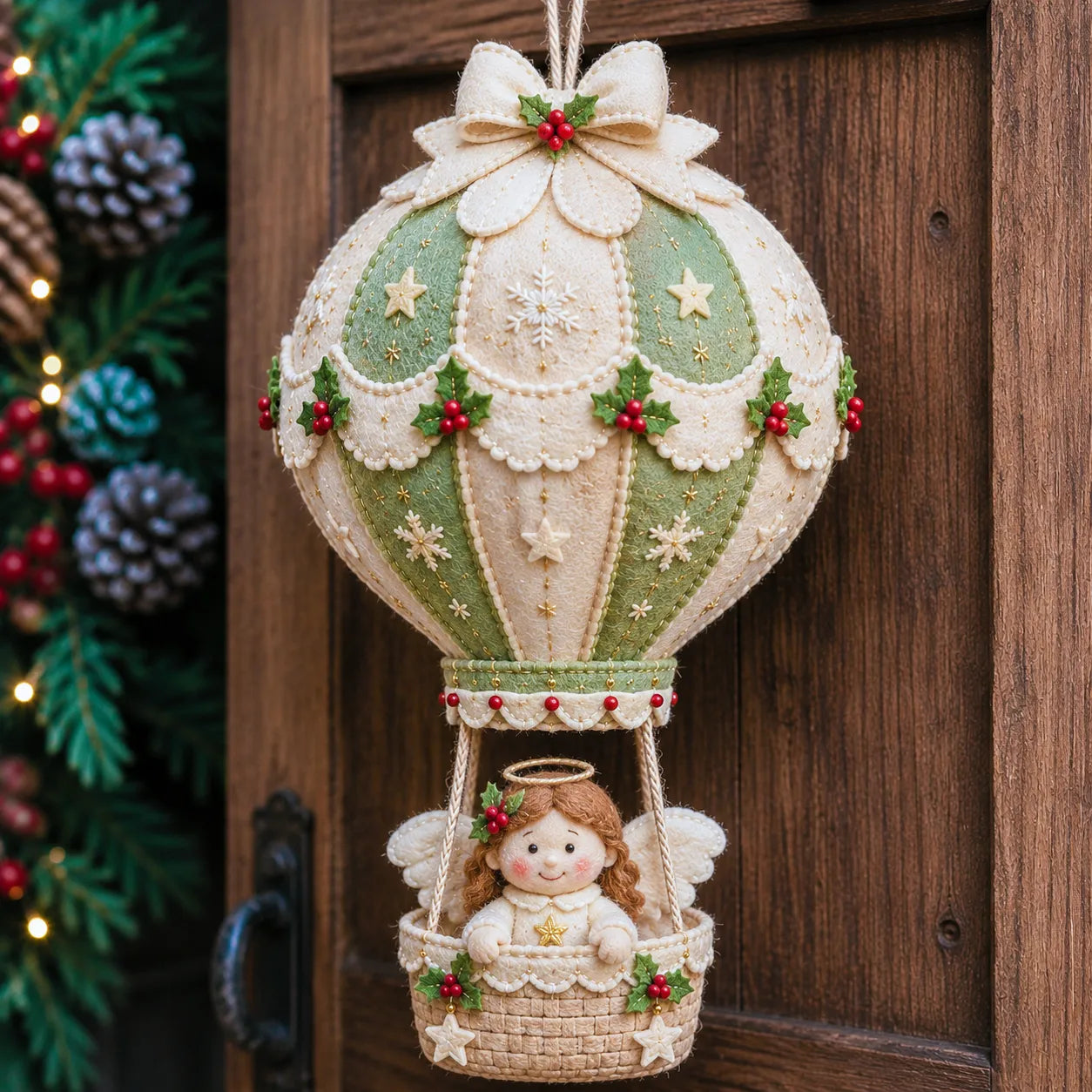⏳ Last Day 49% OFF – 🎈 Beginner-Friendly Christmas Hot Air Balloon Hanging Decor DIY Kit Collection | Complete Kit with Coordinated Fabrics, Decorative Accents & Crafting Materials Included 💕