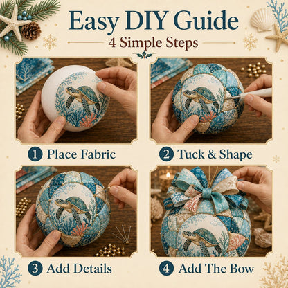 🌊 Ocean Treasures Patchwork Ornament DIY Kit