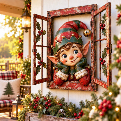 🎄🪟 Vintage Christmas Funny Window😆