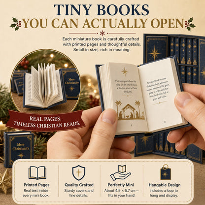 🎁Last Day 49% OFF-✦ 📖 25-Day Christian Mini Book Advent Calendar 🎄 ✦