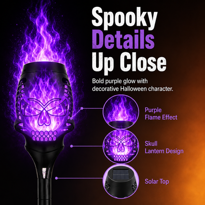 💀Halloween Solar Skull Flame Lights