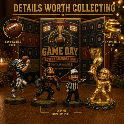 🏈 Game Day Football Advent Calendar 2026 – 24 Collectible Surprises & Hidden Golden Champion