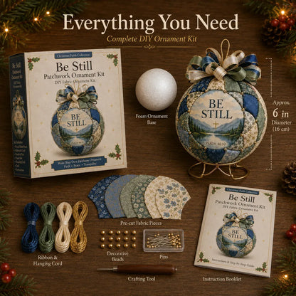 ❤️Beginner-Friendly🎄Christmas Faith Patchwork Ornament DIY Kit