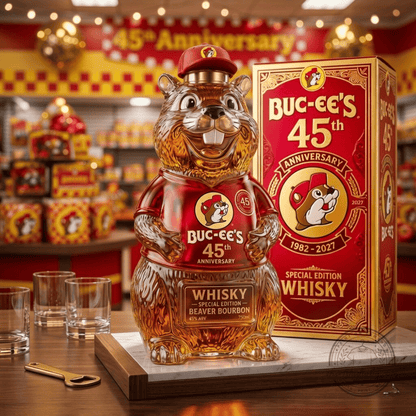 🦫 Buc-ee's 45th Anniversary Beaver Whiskey Decanter