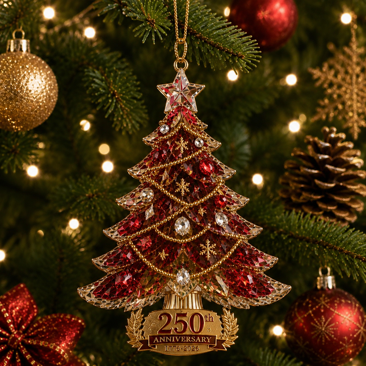 🔥Last 30pcs✨⏰ Limited anniversary edition✨49% OFF!🔥250th Anniversary Crystal Christmas Tree