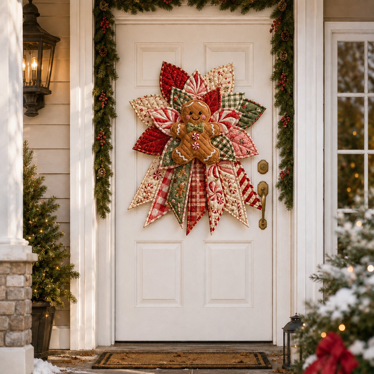 Christmas quilted hanging design example