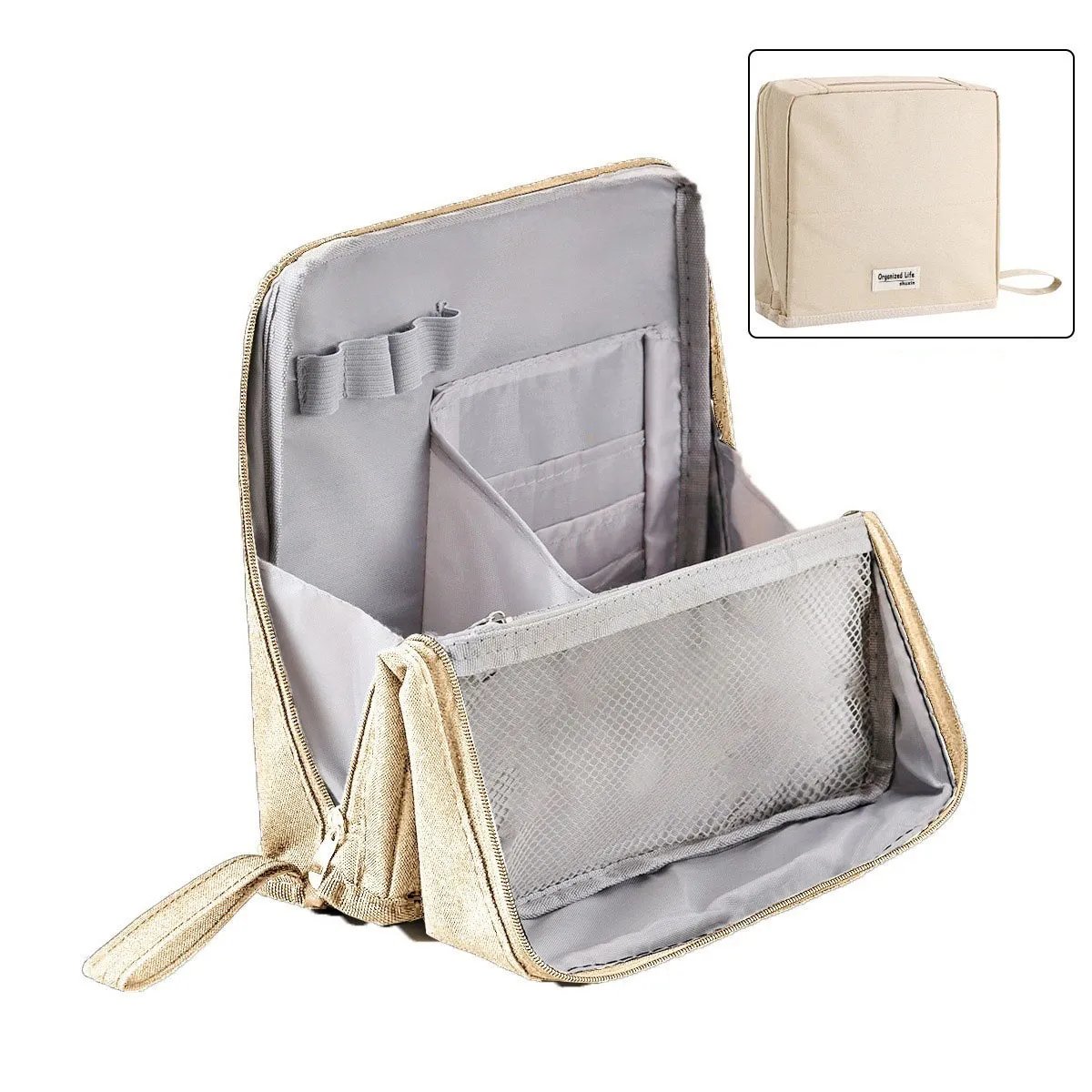 🎉Standing Makeup Bag – Portable, Large Capacity